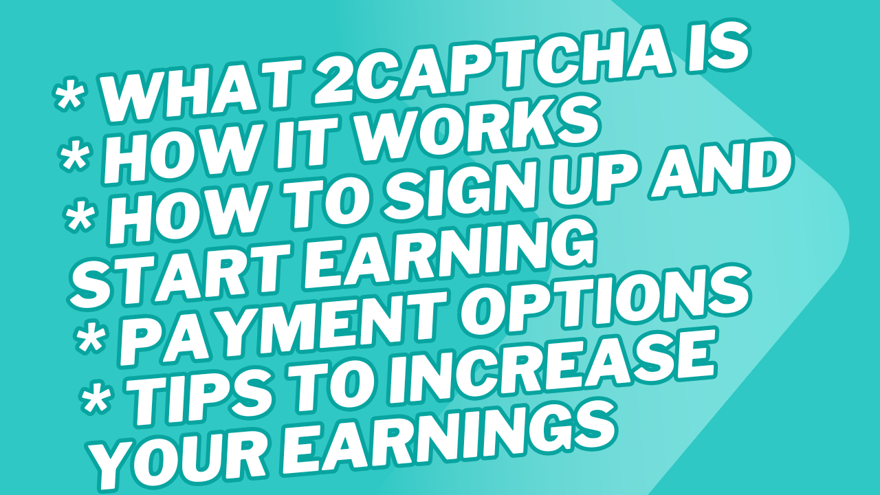 2Captcha Typing Job: Earn Money Online by Solving Captchas