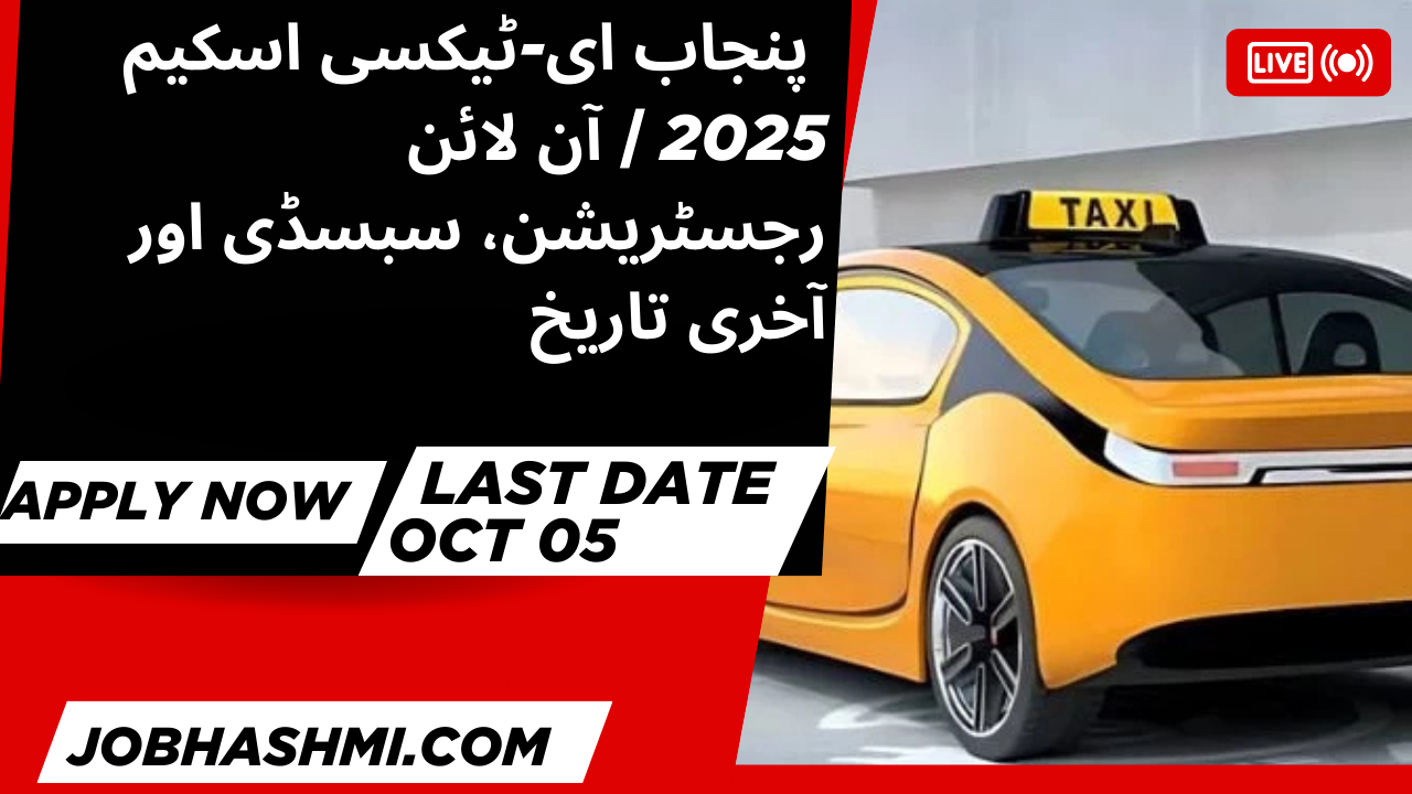 Punjab E-Taxi Scheme 2025 | Online